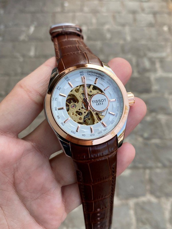 TISSOT 1853 AUTOMATIC PREMIUM QUALITY LEATHER WATCH