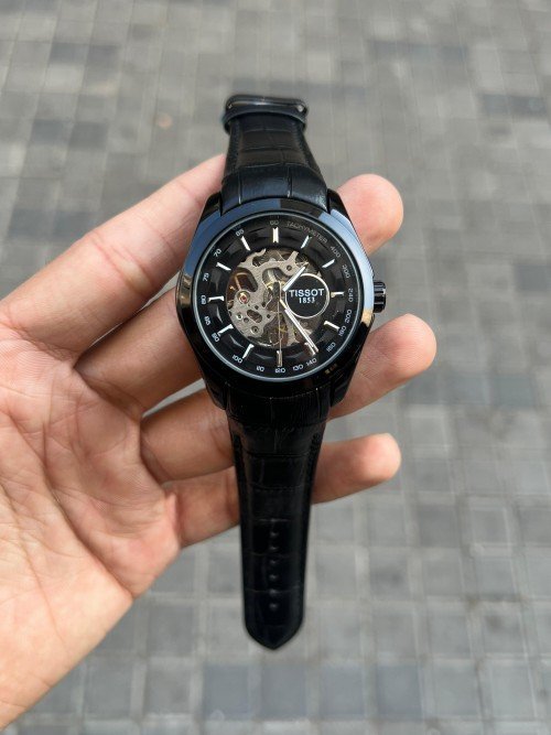 TISSOT 1853 AUTOMATIC PREMIUM QUALITY LEATHER WATCH