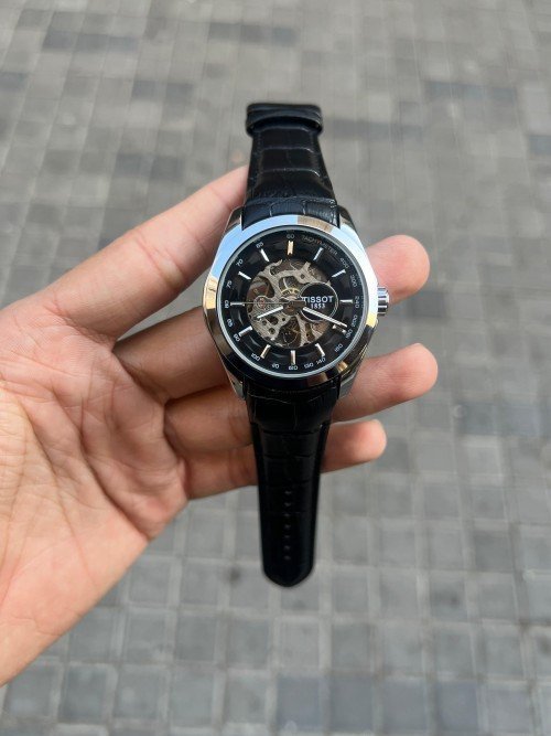TISSOT 1853 AUTOMATIC PREMIUM QUALITY LEATHER WATCH