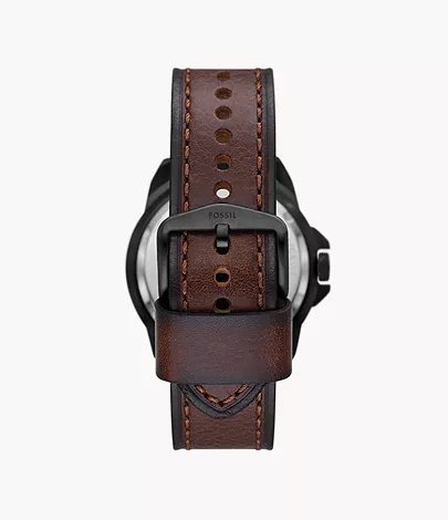 FOSSIL BRONSON AUTOMATIC (BROWN LITEHIDE) LEATHER WATCH - Image 5