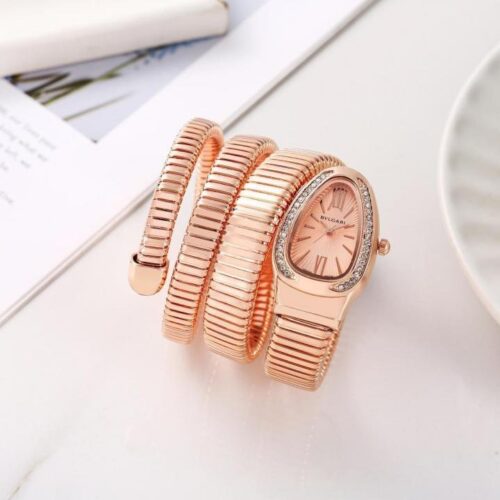 BVLGARI SERPENTI SNAKE (ROSE GOLD) PREMIUM WOMEN WRIST WATCH