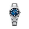 ROLEX OYSTER PERPETUAL DAY DATE (BLUE/SILVER) PREMIUM WRIST WATCH