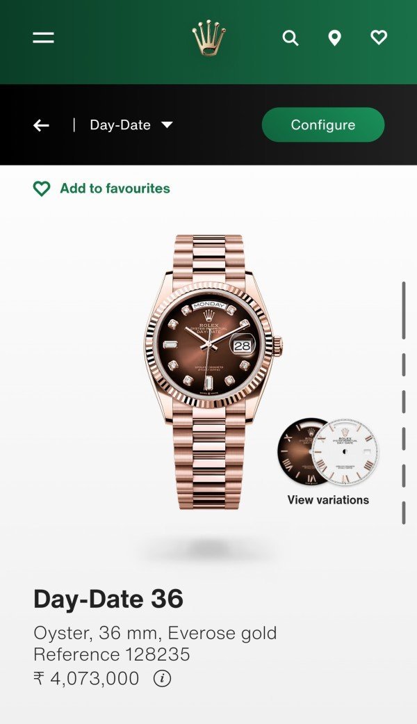 ROLEX OYSTER PERPETUAL DAY DATE 36 MM PREMIUM WRIST WATCH - Image 2