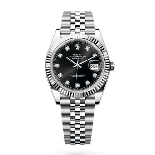 ROLEX DATE JUST PREMIUM DIMOND PREMIUM STAINLESS STEEL WATCH