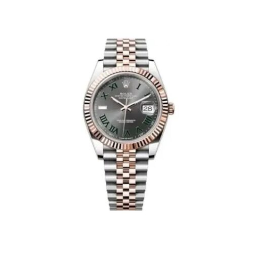 ROLEX OYSTER PERPETUAL DAY DATE 41 ROMEN DIAL WRIST WATCH