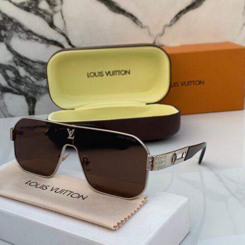 Branded LV 129 silver brown Sunglasses (With Original Kit)