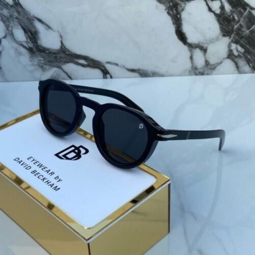 Branded Db Round Full Black Sunglasses (With Original Kit)