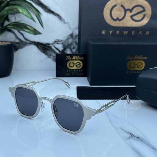 Branded WLSON 2381 silver black Sunglasses (With Original Kit)