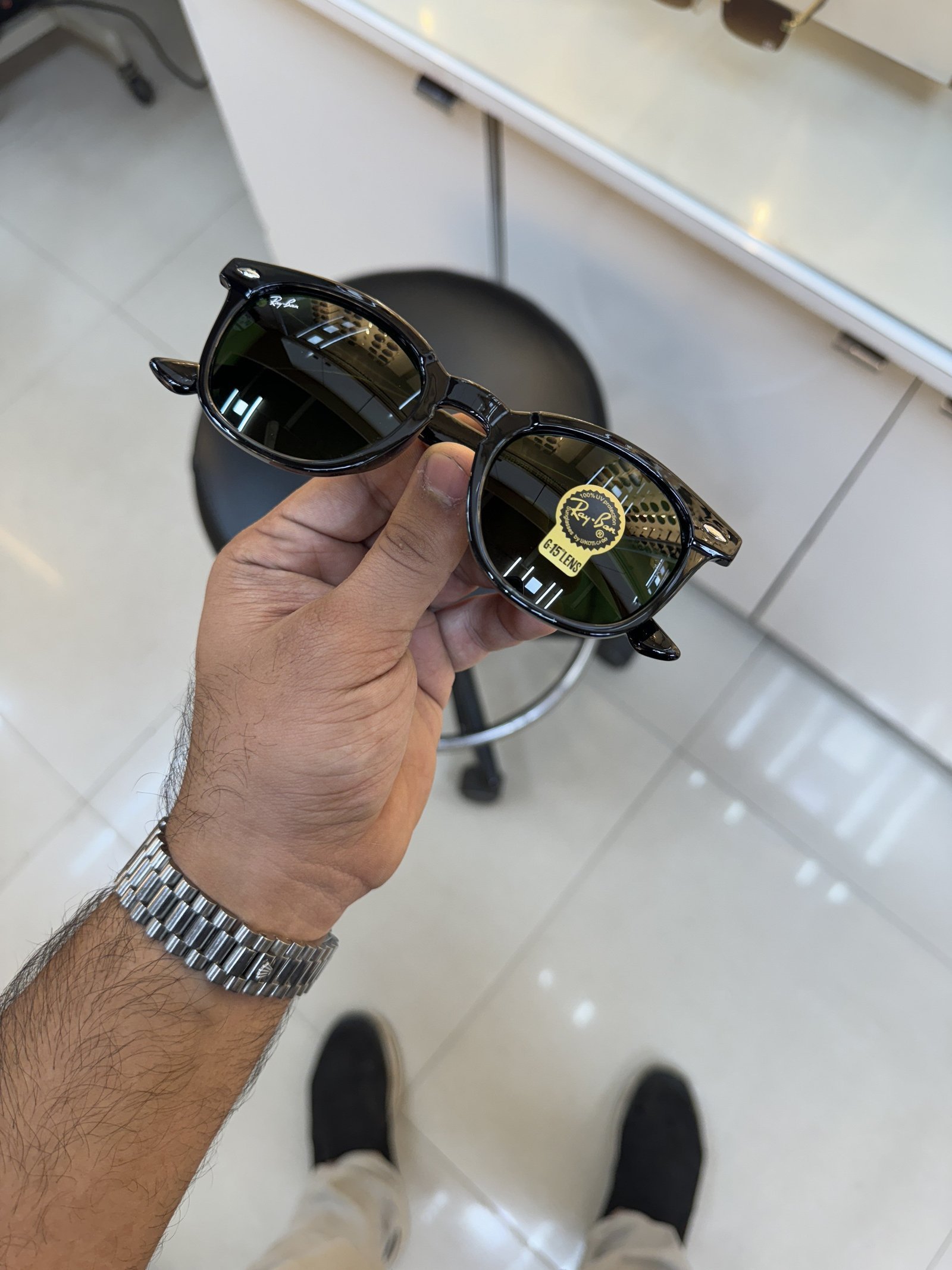 Branded RB 2298 hawkeye black green Sunglasses (With Original Kit)