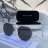 Branded Mj Metal Frame Silver Black Sunglasses (With Original Kit)