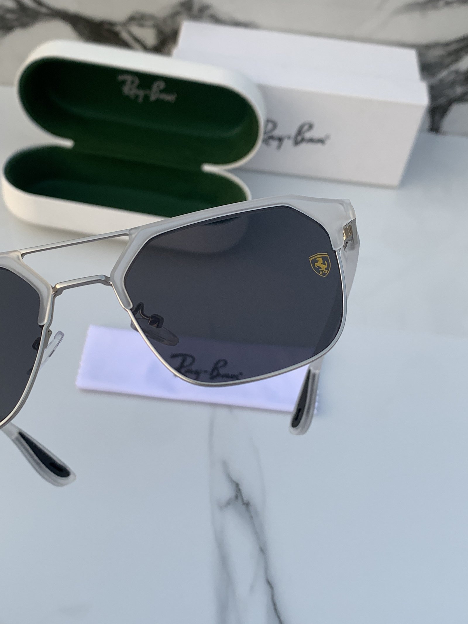 Branded RB White Black Sunglasses (With Original Kit) - Image 2