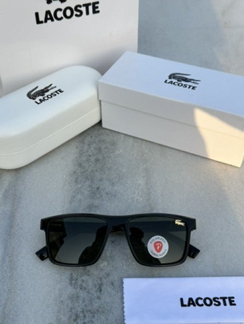 Branded Lcoste Black Green Sunglasses FT (With Original Kit) - Image 2