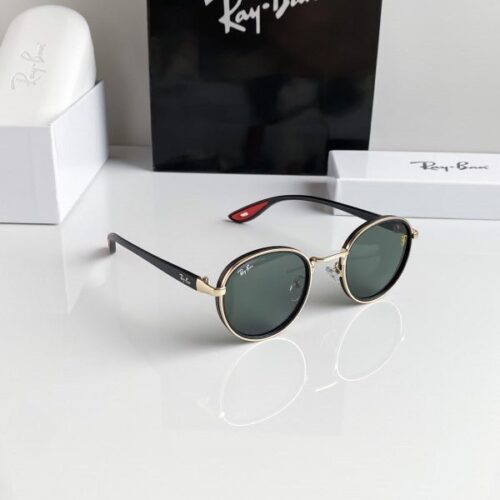 Branded Rb Gold Green Sunglasses Bt (With Original Kit)