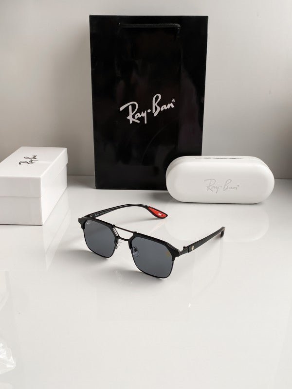 Branded Rb Black Red Metal Frame Sunglasses Bt (With Original Kit) - Image 4