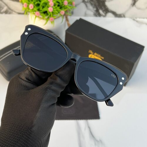 Branded The Wlson Cateye Full Black Sunglasses (With Original Kit)