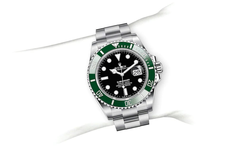 Rolex Submarine green and a black dial date - Image 2
