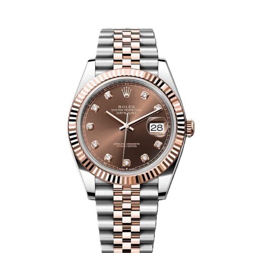 Rolex Datejust Rosegold Gold Diamond Metal Watch